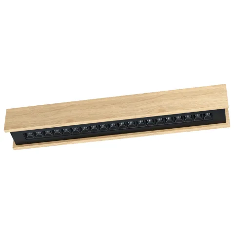 Plafoniera Eglo Termini 2 39791, Led 29.5W 4350Lm 3000K, Lemn, Maro, Negru