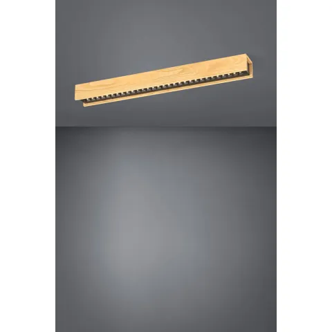 Plafoniera Eglo Termini 2 39791, Led 29.5W 4350Lm 3000K, Lemn, Maro, Negru