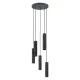 Suspensie Eglo Mentalona 39823, Gu10 5X4.5W Ø365Mm, Otel, Negru, Alb