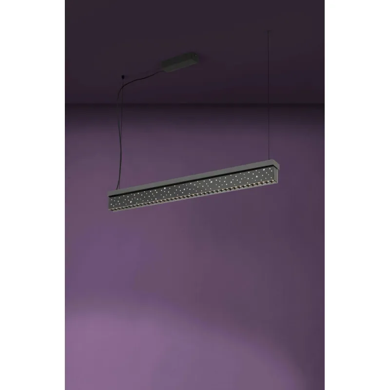 Suspensie Eglo Aurotonello 39826, Led 1X29W 5900Lm 3000+4000K, Cristal, Negru, Transparent