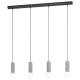 Suspensie Vintage Eglo Giaconecchia 39832, E27 4X40W, Otel, Gri