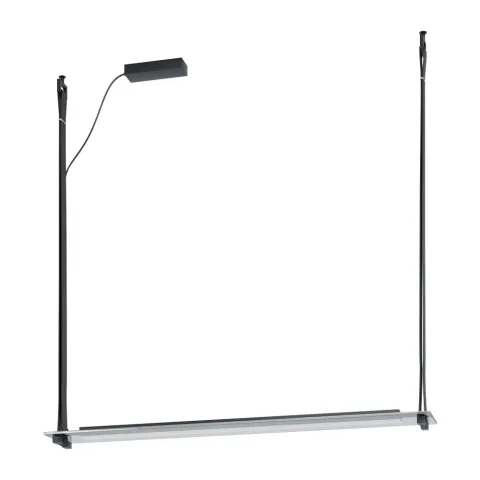 Suspensie Eglo Pravomera 39843, Led 8X4.5W 3500Lm 2700-5000K, Sticla Aburita, Negru