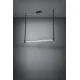 Suspensie Eglo Pravomera 39843, Led 8X4.5W 3500Lm 2700-5000K, Sticla Aburita, Negru