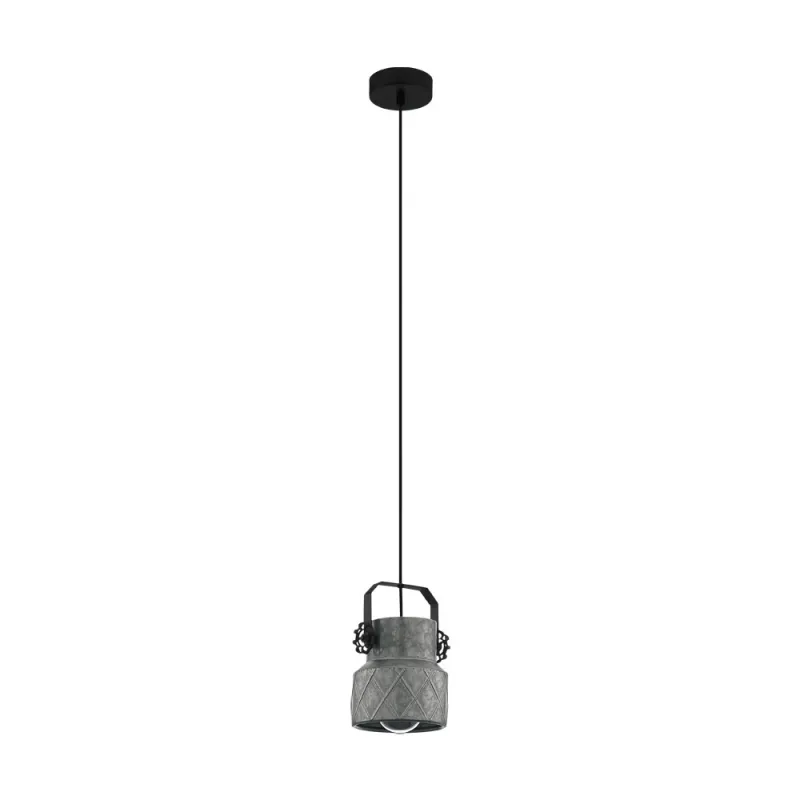 Pendul Vintage Eglo Hilcott 39854, E27 1X40W Ø145Mm, Galvanizat