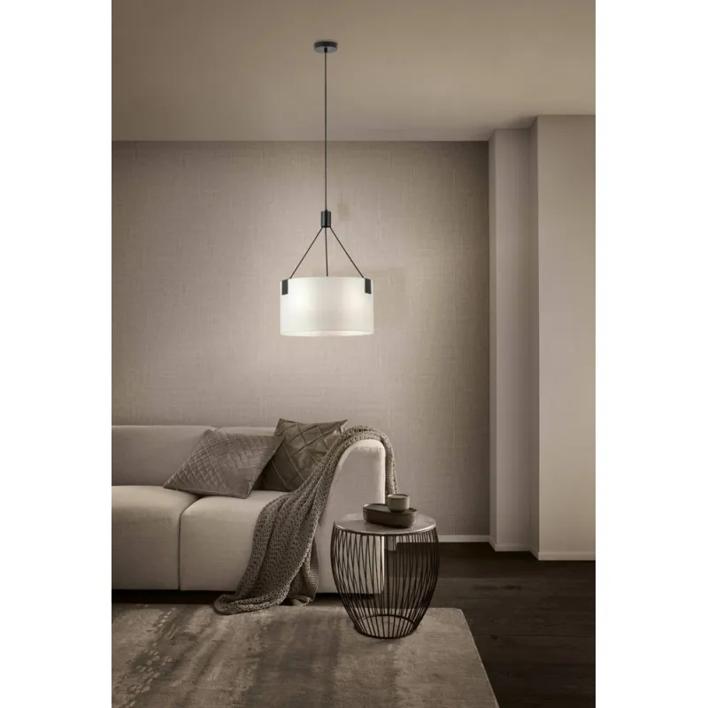 Pendul Eglo Tortola 39882, E27 3X40W Ø450Mm, Alb