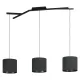 Suspensie Eglo Balnario 39886, E27 3X40W, Textil, Negru