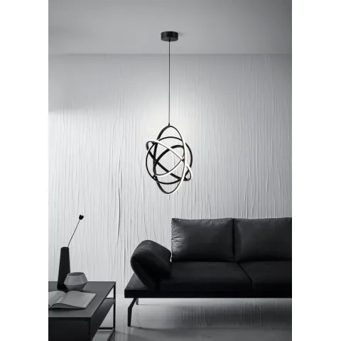 Suspensie Eglo Retornio 39893, Led 43W 6200Lm 3000K Ø580Mm, Otel, Aluminiu, Alb