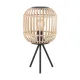 Veioza Vintage Eglo Bordesley 43218, E27 1X28W Ø210Mm, Lemn, Natur