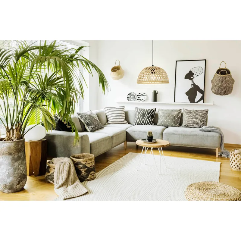 Pendul Vintage Eglo Claverdon 43253, E27 1X40W Ø370Mm, Natur