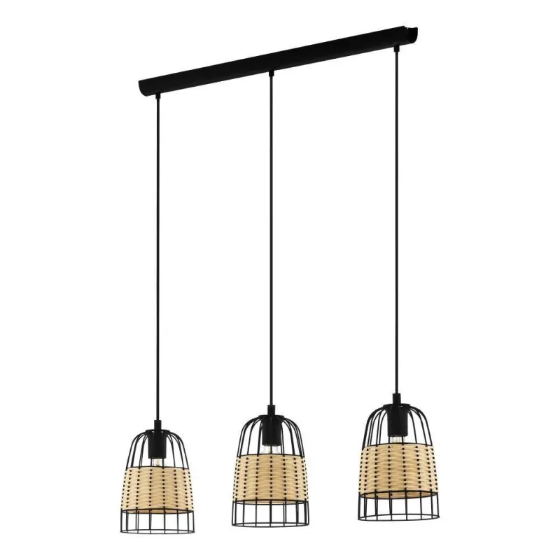 Lustra 43313 Lustră Anwick 3Xe27 Ip20 43313 Eglo, Scandinav, E27, Negru