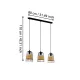 Lustra 43313 Lustră Anwick 3Xe27 Ip20 43313 Eglo, Scandinav, E27, Negru