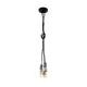 Pendul Vintage Eglo Coulsdon 43314, E27 5X10W Ø145Mm, Negru, Alb