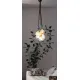 Pendul Vintage Eglo Coulsdon 43314, E27 5X10W Ø145Mm, Negru, Alb