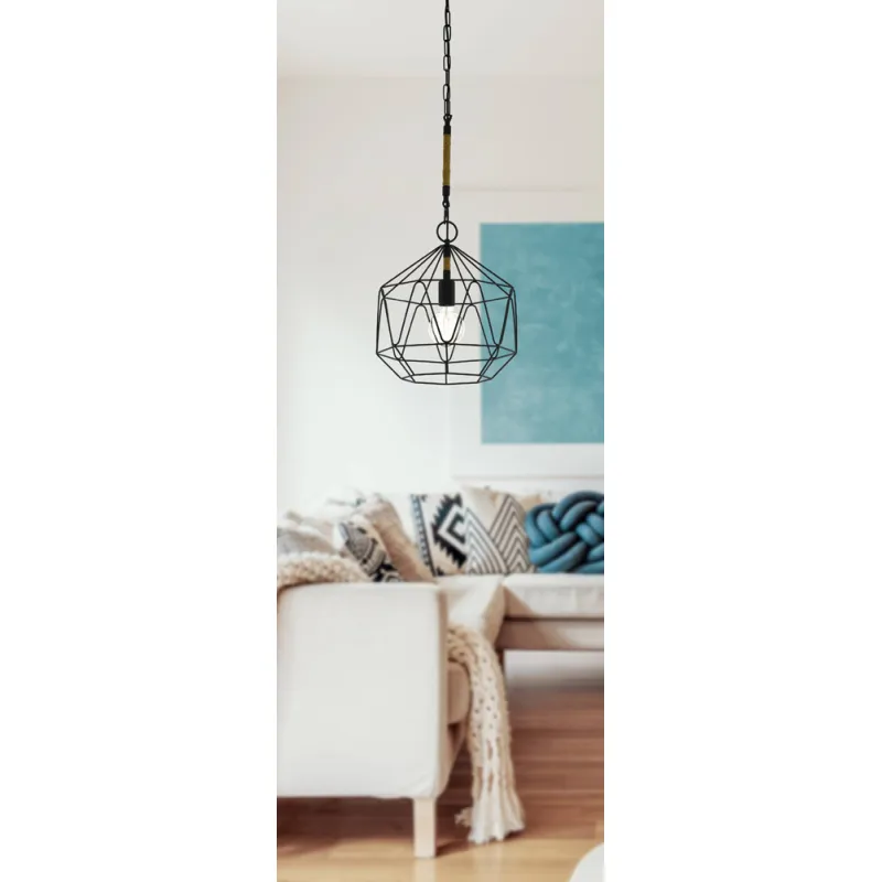 Pendul Vintage Eglo Cottingham 43328, E27 1X40W Ø370Mm