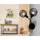 Aplica Vintage Eglo Wrington 1 43375, E14 2X40W, Otel, Negru