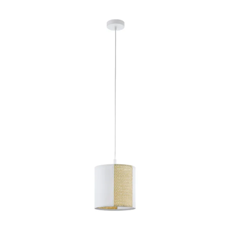Pendul Vintage Eglo Arnhem 43401, E27 1X40W Ø240Mm, Alb, Maro