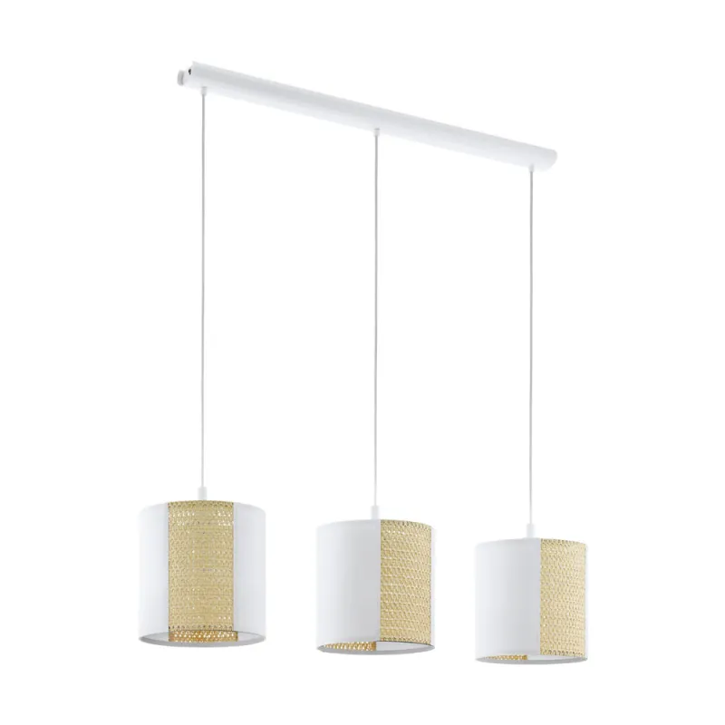 Suspensie Vintage Eglo Arnhem 43402, E27 3X40W, Otel, Maro, Alb