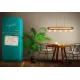Suspensie Vintage Eglo Layham 43468, E27 5X60W, Lemn, Negru, Maro