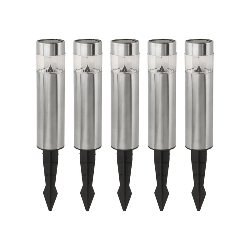Set 5 Lampi Solare Led Eglo 48631 5X0.06W Ø47Mm, Inox