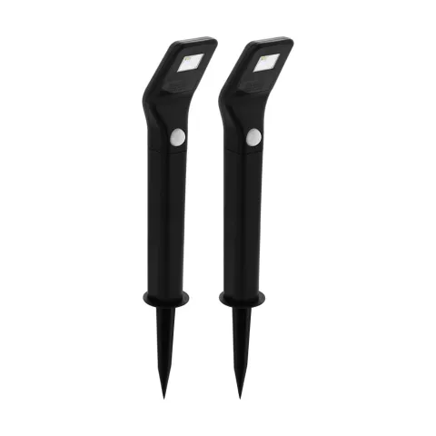 Set 2 Lampi Solare Cu Senzor De Miscare Led Eglo 48688 2X 1X0.5W, Negru