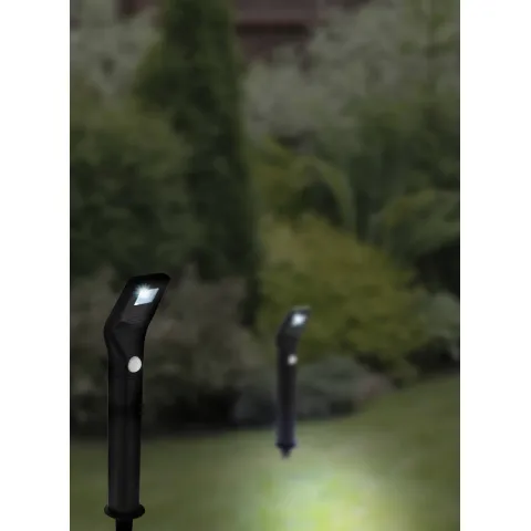 Set 2 Lampi Solare Cu Senzor De Miscare Led Eglo 48688 2X 1X0.5W, Negru