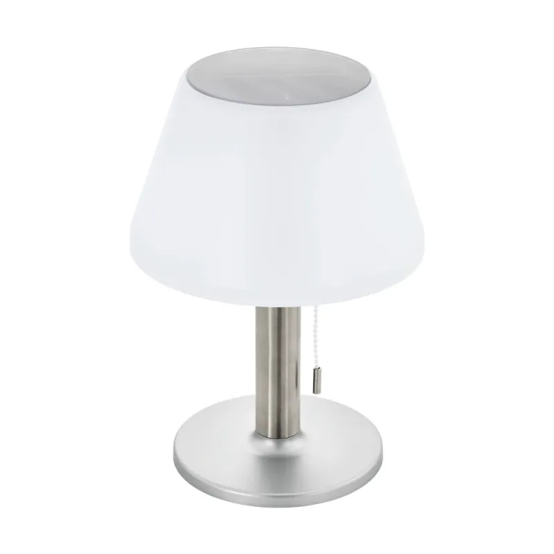 Lampa Solara Led Eglo 48749 10X0.2W Ø200Mm, Argintiu, Alb