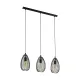 Suspensie Vintage Eglo Clevedon 49142, E27 3X60W, Otel, Negru