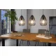 Suspensie Vintage Eglo Clevedon 49142, E27 3X60W, Otel, Negru