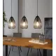 Suspensie Vintage Eglo Clevedon 49142, E27 3X60W, Otel, Negru