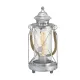 Veioza Vintage Eglo Bradford 49284, E27 1X60W Ø140Mm, Sticla, Argintiu Antichizat