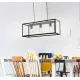 Suspensie Vintage Eglo Charterhouse 49393, E27 3X60W, Sticla, Negru