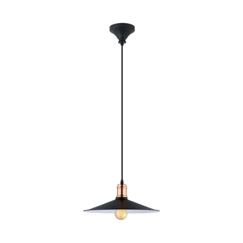 Pendul Vintage Eglo Bridport 49452, E27 1X60W Ø360Mm