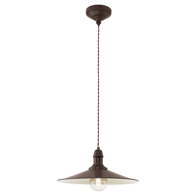 Pendul Vintage Eglo Stockbury 49456, E27 1X60W Ø360Mm