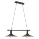 Suspensie Vintage Eglo Stockbury 49457, E27 2X60W, Otel, Bej, Maro Antichizat