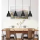 Suspensie Vintage Eglo Priddy 49466, E27 4X40W, Otel, Negru, Alb