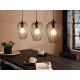 Suspensie Vintage Eglo Newtown 49478, E27 3X60W, Otel, Negru