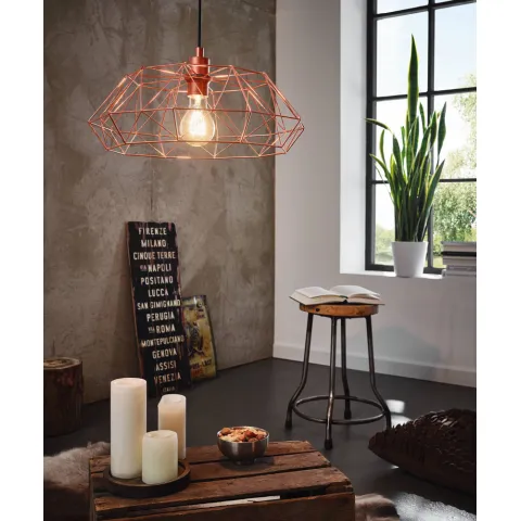 Pendul Vintage Eglo Carlton 2 49488, E27 1X60W Ø455Mm