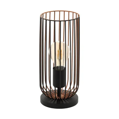 Veioza Vintage Eglo Roccamena 49646, E27 1X60W Ø130Mm, Otel, Negru, Cupru