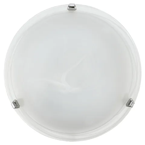 Plafoniera Eglo Salome 7186, E27 1X60W Ø300Mm, Sticla Alabastru, Crom