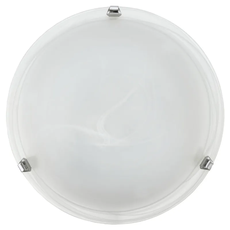 Plafoniera Eglo Salome 7186, E27 1X60W Ø300Mm, Sticla Alabastru, Crom