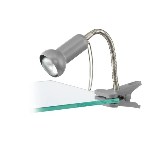 Veioza Eglo Fabio 81265, E14 1X40W, Plastic, Otel, Argintiu