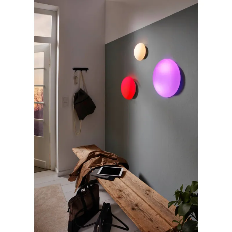 Plafoniera Eglo Ella 83404, E27 2X60W Ø350Mm, Sticla Opal Mat, Alb