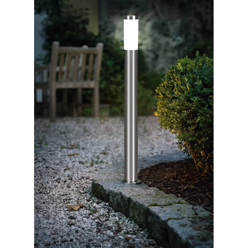 Stalp Exterior Eglo Helsinki 81752, E27 1X12W Ip44 Ø75Mm, Inox