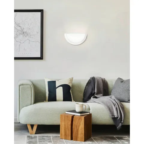 Aplica Eglo Planet 1 83154, E27 1X60W, Sticla Lacuita, Alb