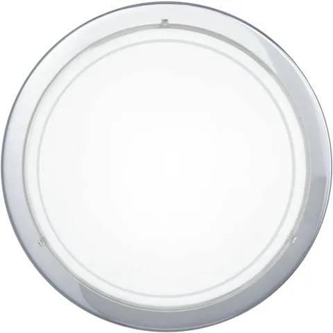 Plafoniera Eglo Planet 1 83155, E27 1X60W Ø290Mm, Sticla Lacuita, Crom