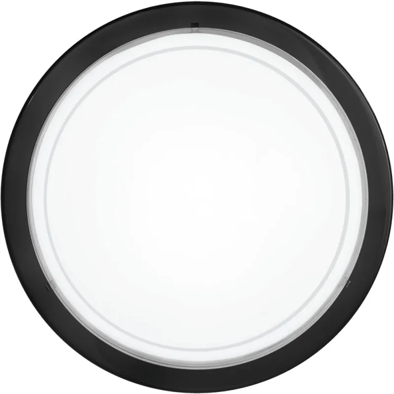 Plafoniera Eglo Planet 1 83159, E27 1X60W Ø290Mm, Sticla Lacuita, Negru