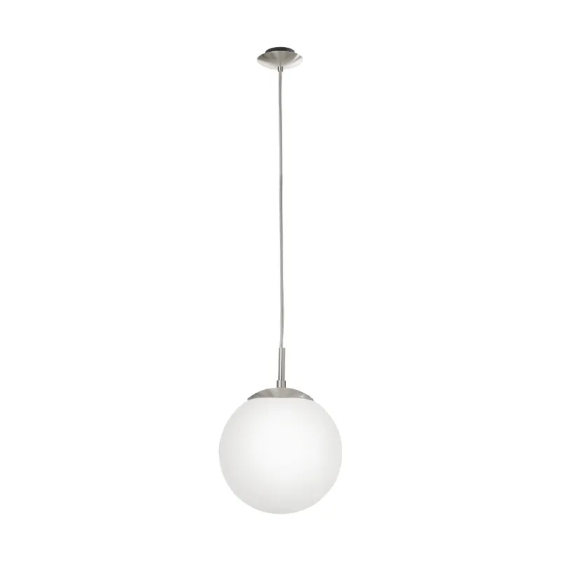 Pendul Eglo Rondo 85261, E27 1X60W Ø200Mm, Alb