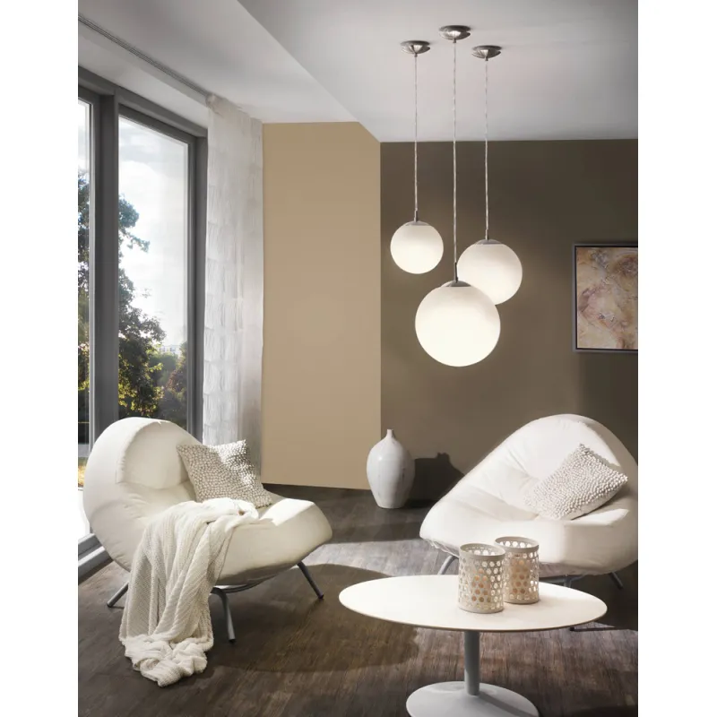 Pendul Eglo Rondo 85262, E27 1X60W Ø250Mm, Alb