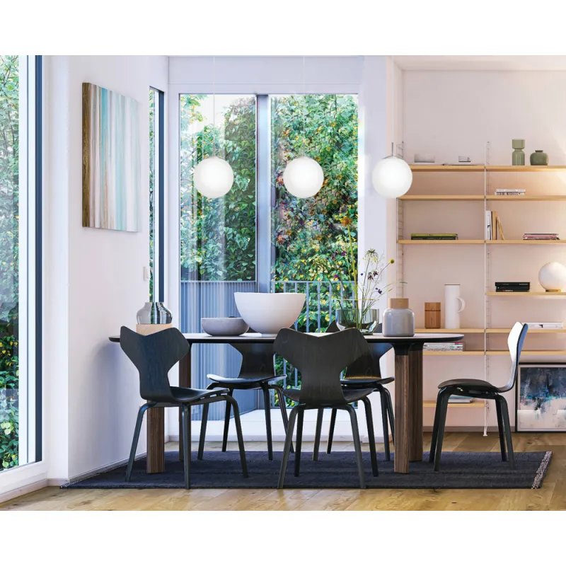 Pendul Eglo Rondo 85261, E27 1X60W Ø200Mm, Alb