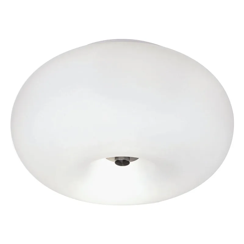 Plafoniera Eglo Optica 86811, E27 2X60W Ø280Mm, Sticla Opal Mat, Nichel Mat